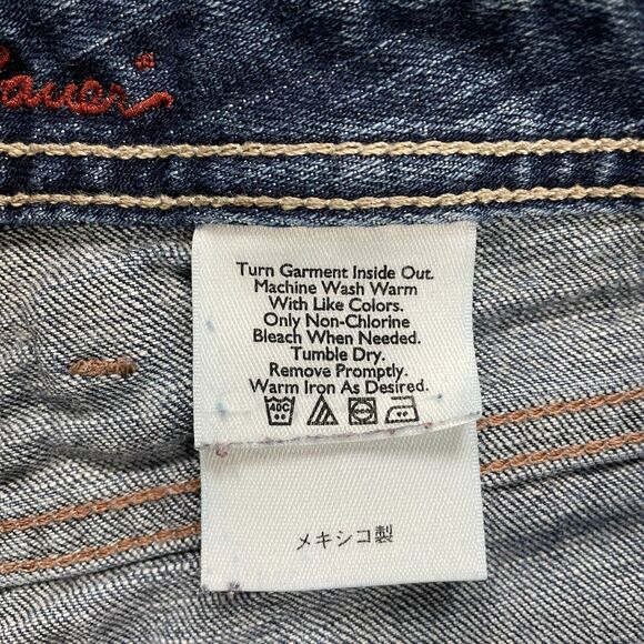 Eddie Bauer Classic Fit Denim Jeans Womens 31x29 Blue Dark Wash Straight Mid Rs - Picture 7 of 15